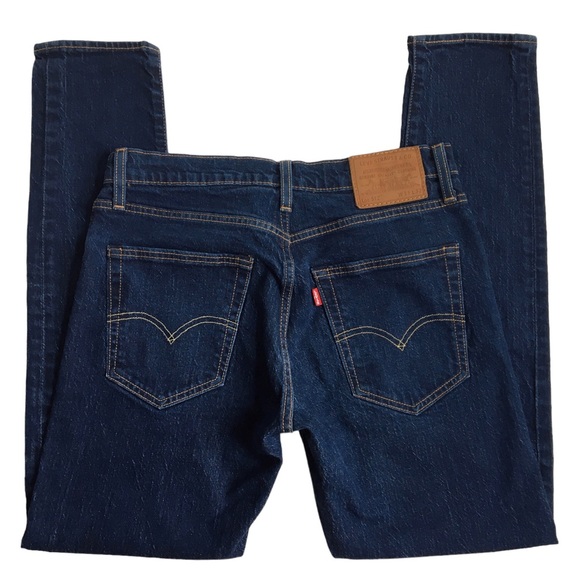 Levi’s 512 Premium Dark Wash Blue Denim Jeans Size 31 - Picture 4 of 17